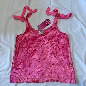 NEW Cake for Dinner Small Pink Velvet Top Cami ~ Festive Party Y2K